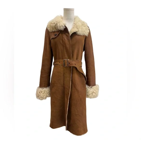 Burberry Sheepskin Penneylane Coat - Picture 1 of 9